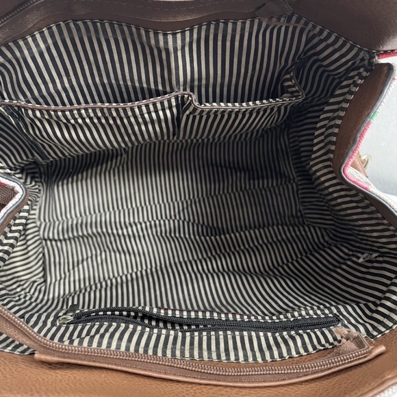 Vintage Retro Y2K Purse Cat Pattern Baby Phat Floral Lattice Tote by Kimora Lee - Picture 8 of 12